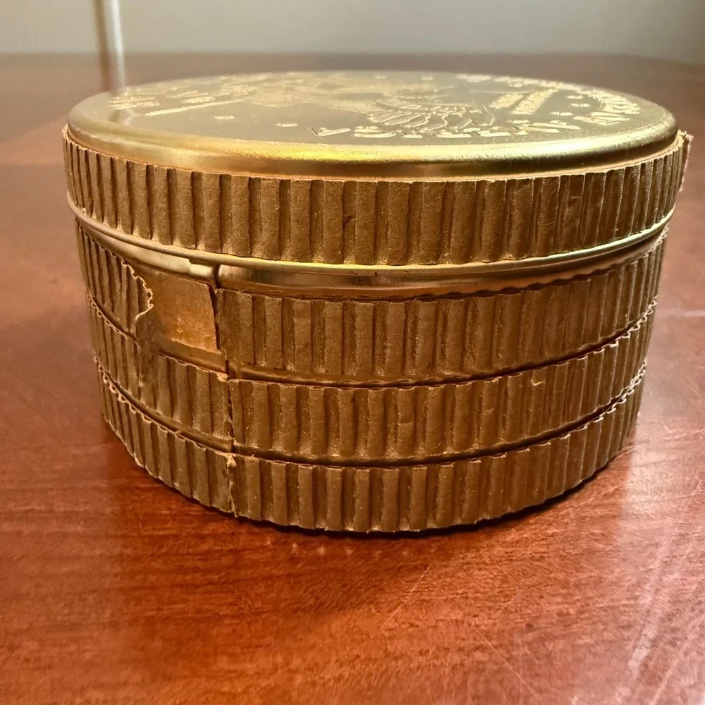 Vintage M.Z. Berger Pocket Watch w/ Chain & Coin Box Kennedy‎ Half Dollar Read